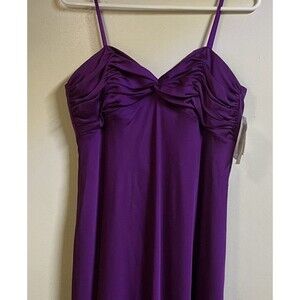 NWT Liliana 'Pansy" Prom Formal A-Line Dress Gown 12 Purple Spaghetti Straps